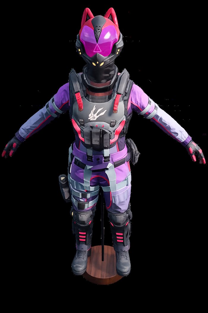 Skin tenue Cyber Cat Pink