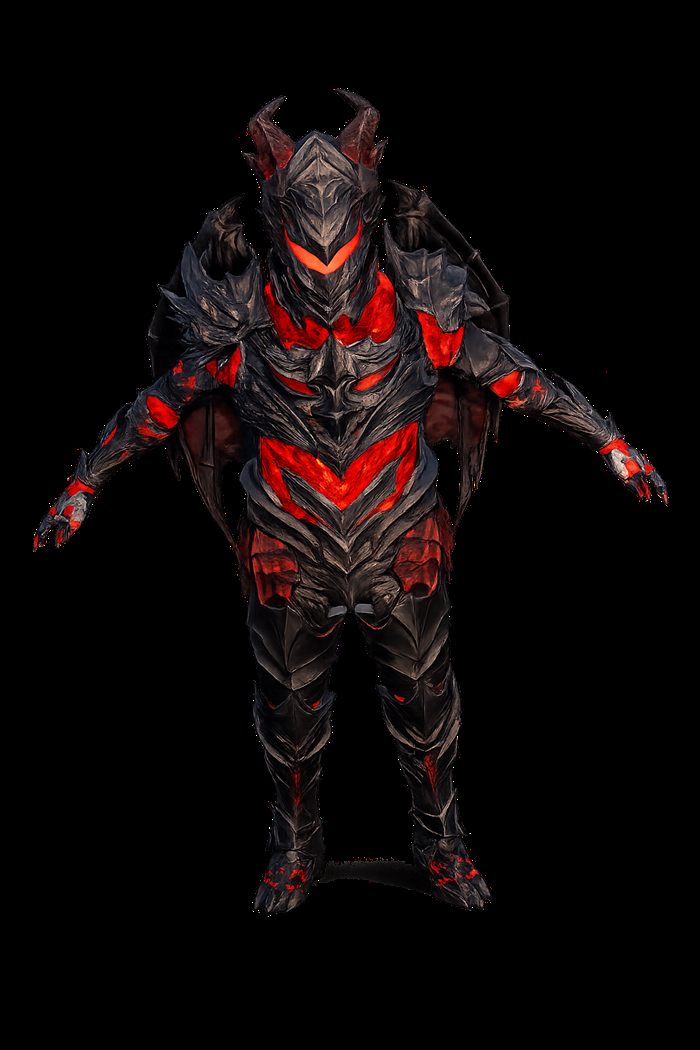 Skin tenue Dragon Knight Red