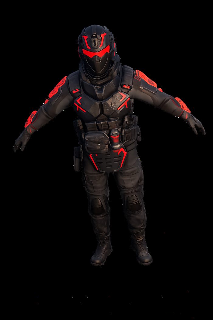 Skin tenue Reinforced Red